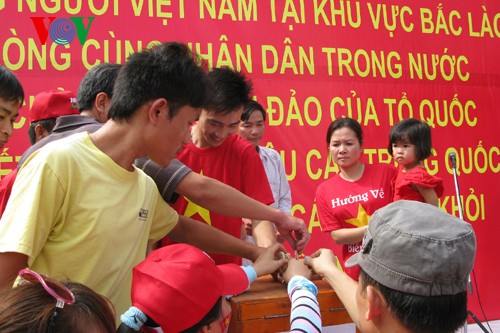 Cộng đồng Việt các tỉnh Bắc Lào mít tinh phản đối Trung Quốc - ảnh 6